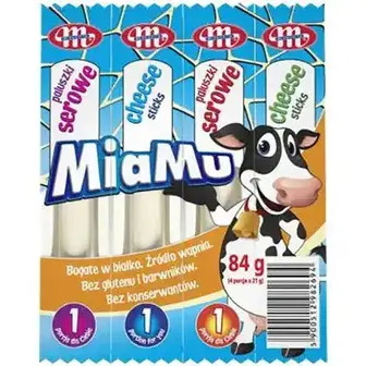 Сирні палички Mlekovita MiaMu 21% 84 г-Mlekovita