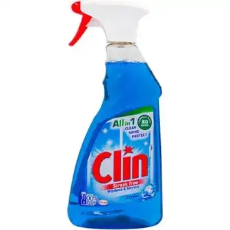 Засіб миючий для скла Crystal Windows&Glass Clin 500мл-Clin