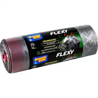 Пакети для сміття Фрекен Бок Flexy із затяжкою 35л 10шт-Фрекен Бок