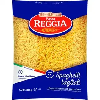 Макаронні вироби Pasta Reggia  Spaghetti Tagliati 77, 500 г-Pasta Reggia