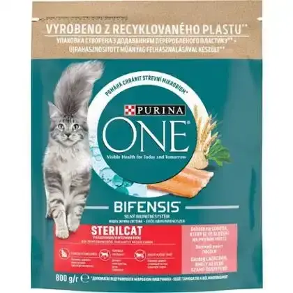 Корм для стерилізованих котів Purina One Steril Cat сухий з лососем і пшеницею 800 г-ONE