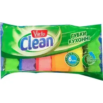 Губки Varto Clean кухонні хвиля 6 шт-Varto Clean