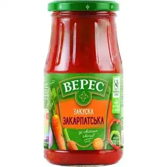 Закуска Верес Закарпатська овочева 500 г-Верес