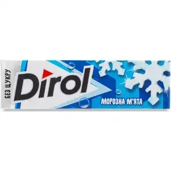 Гумка Dirol Морозна м'ята жувальна без цукру 14 г-Dirol