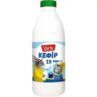 Кефір Varto 1% пляшка 900 г-Varto