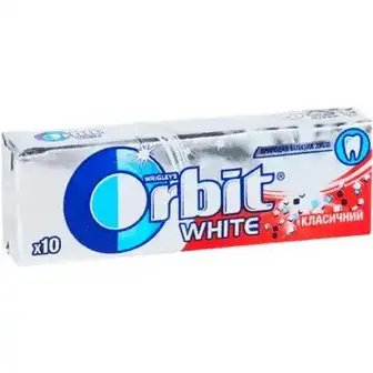Гумка жувальна Orbit White Класична без цукру з ароматом м'яти 14 г-Orbit