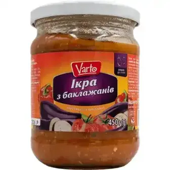 Ікра Varto з баклажанів 450 г-Varto