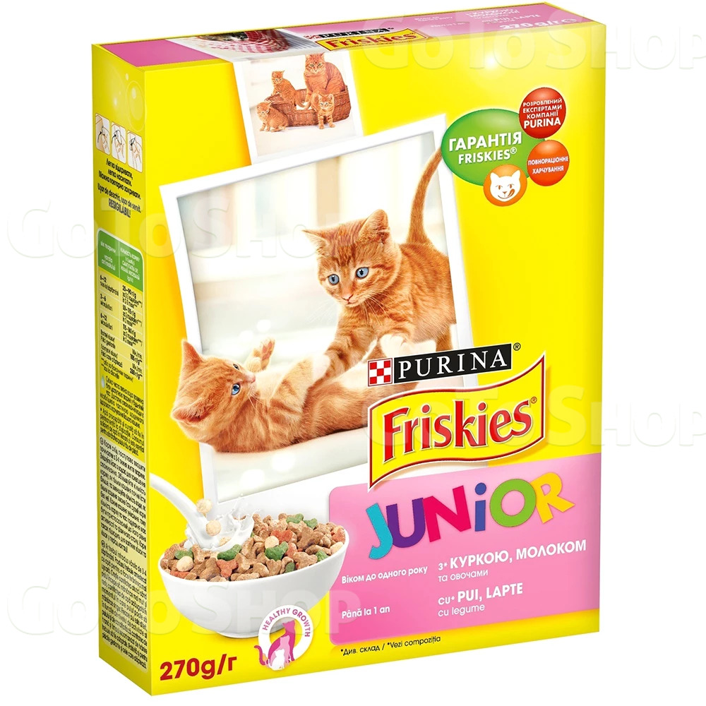 Корм Purina Friskies Junior, з куркою молоком і овочами, 270 г