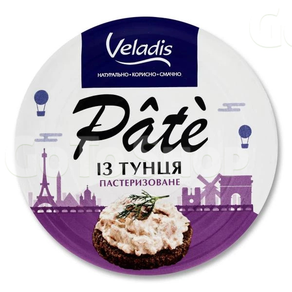 Пате Veladis Pate из пастеризованного тунца, 100 г