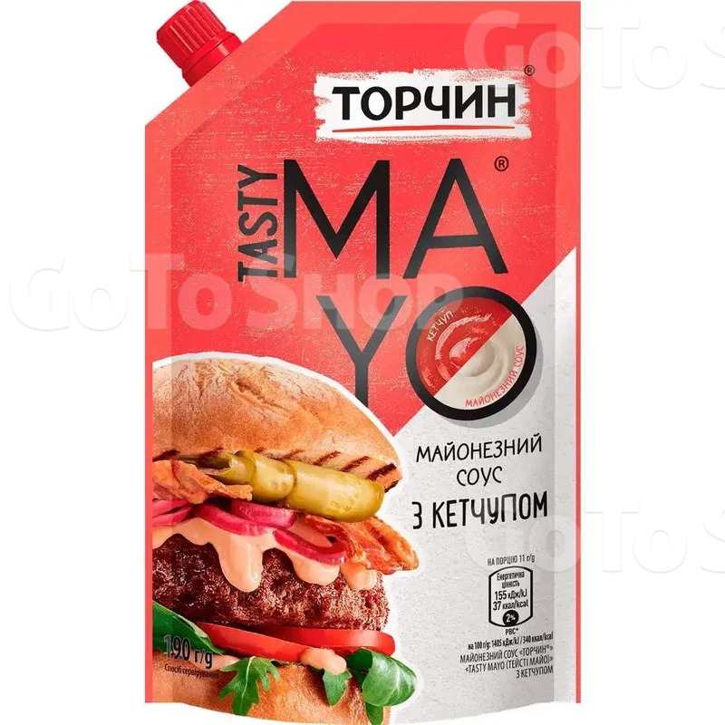 Майонезний соус Торчин Tasty Mayo з кетчупом 190г