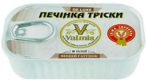 Печінка тріски Valmis De Luxe кл 121г