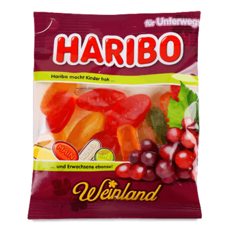 Цукерки Haribo «Долина Вин» 100г