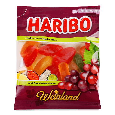 Цукерки Haribo «Долина Вин» 100г