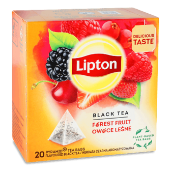 Чай чорний Lipton Forest Fruit з ароматом лісових ягід 20*1,7г