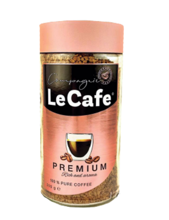 Кава розчинна LeCafe Premium, 200 г с/б