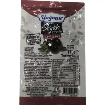 Чорні оливки YAGMUR з кісточкою 170 г-YAGMUR