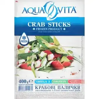 Крабові палички Aqua Vita заморожені 400 г-Aqua Vita