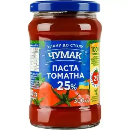 Паста Чумак томатна 25% 300 г-Чумак