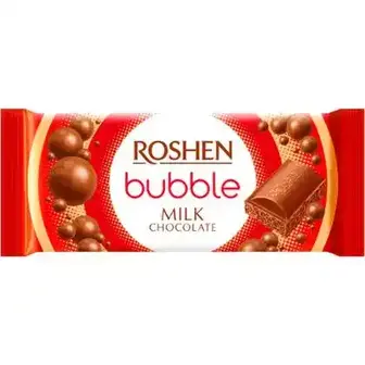 Шоколад Roshen Milk Bubble молочний пористий 80 г-Roshen