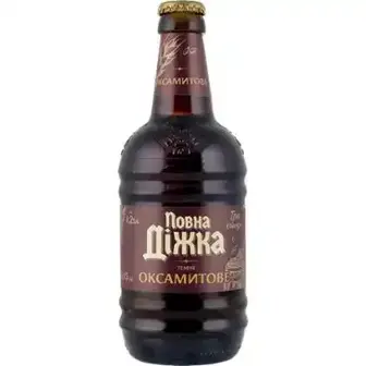 Пиво Повна Діжка Оксамитове темне пастеризоване 4.2% 0.45 л-Повна Діжка
