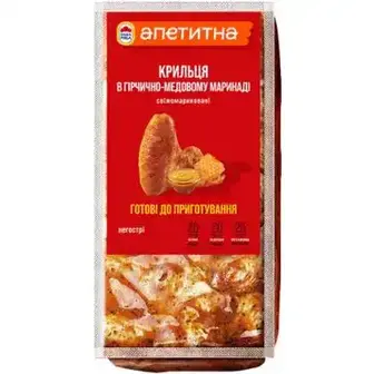 Крильця Наша Ряба Апетитна в гірчично-медовому маринаді охолоджені, вагові-Наша Ряба