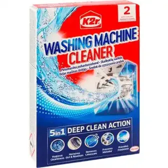 Засіб для чищення K2r Deep Clean Action 5in1 для пральної машини 2 шт по 75 г-K2r