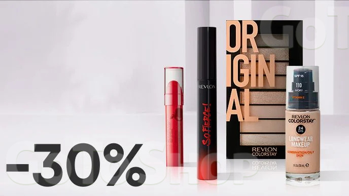 -30% на декоративну косметику Revlon