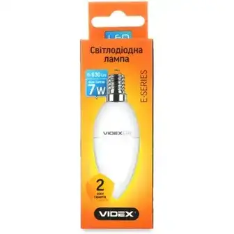 Лампа світлодіодна Videx C37e 7W E14 4100K 220V