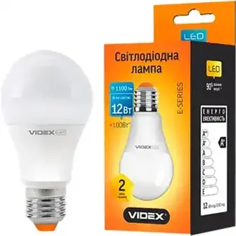Світлодіодна лампа Vіdex E-series A60e 12W E27 4100K 220V