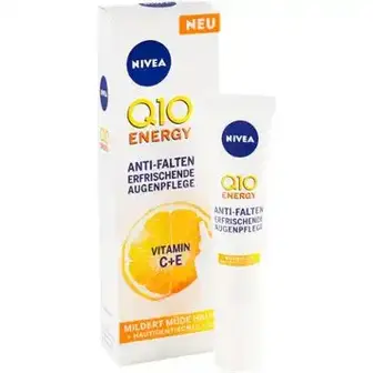 Крем Nivea Energy Q10 Освіжаючий догляд проти зморшок для шкіри навколо очей 15мл