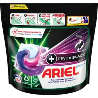 Капсули для прання Ariel Revitablack 36 шт