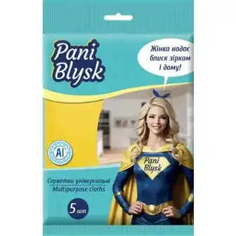 Серветки Pani Blysk віскозні 5 шт