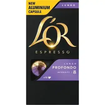 Кава L'OR Lungo Profondo натуральна смажена мелена у капсулах 10x5.2г