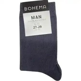 Шкарпетки BOHEMA Класік чоловічі високі сірі р.27-29