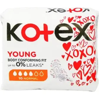 Прокладки гігієнічні Kotex Normal Young 10 шт.