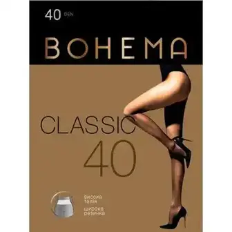 Колготи жіночі BOHEMA Classic 40 den р.5 чорний