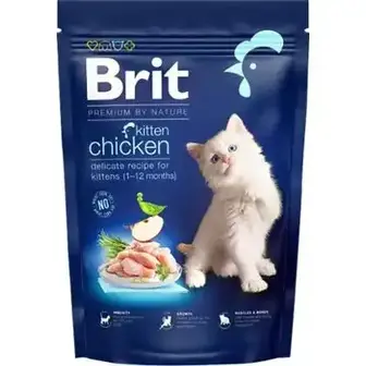 Сухий корм для кошенят з куркою Brit Premium Adult Kitten 300 г