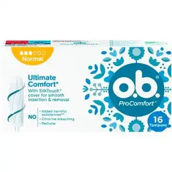 Тампони жіночі гігієнічні o.b. ProComfort Normal, 16 шт