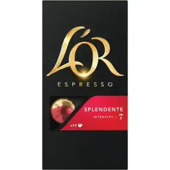 Кава L'OR Espresso Splendente натуральна смажена мелена у капсулах 10x5.2г