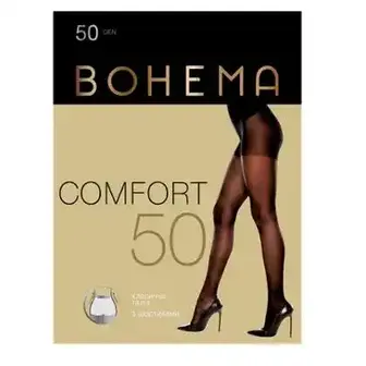 Колготи BOHEMA Comfort жіночі чорний 50 ден розмір 2