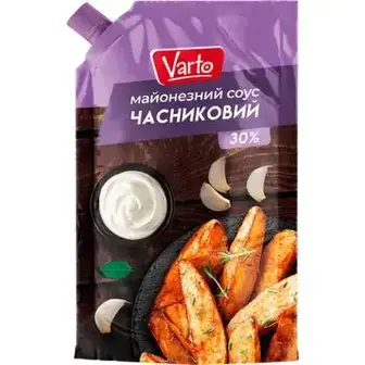 Соус Varto Часниковий майонезний 30% 180 г
