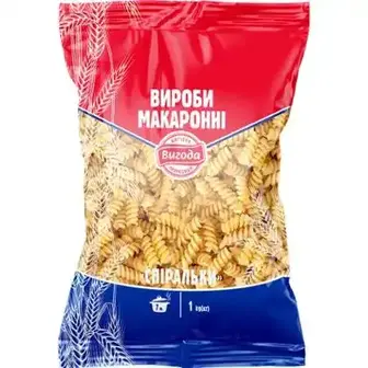 Макаронні вироби Вигода Спіралі, 1000 г 