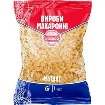 Макаронні вироби Вигода Мушлі , 1000 г