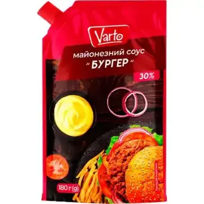 Майонезний соус Varto Бургер 180 г