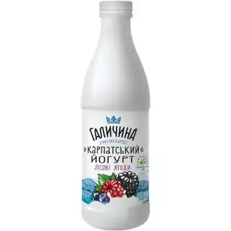 Йогурт Карпатський Галичина лісова ягода 2.2% 800 г