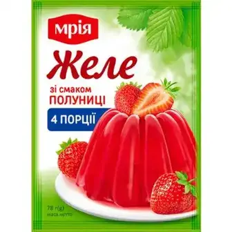 Желе Мрія зі смаком полуниці 78 г