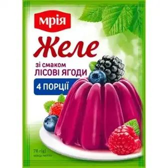 Желе Мрія зі смаком лісових ягід 78 г