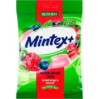 Карамель Roshen Mintex Лісові ягоди та ментол 140 г