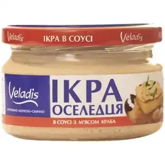 Ікра атлантичних риб Veladis з крабом 160 г