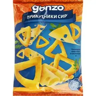 Кукурудзяні трикутники Gonzo зі смаком сиру 40 г